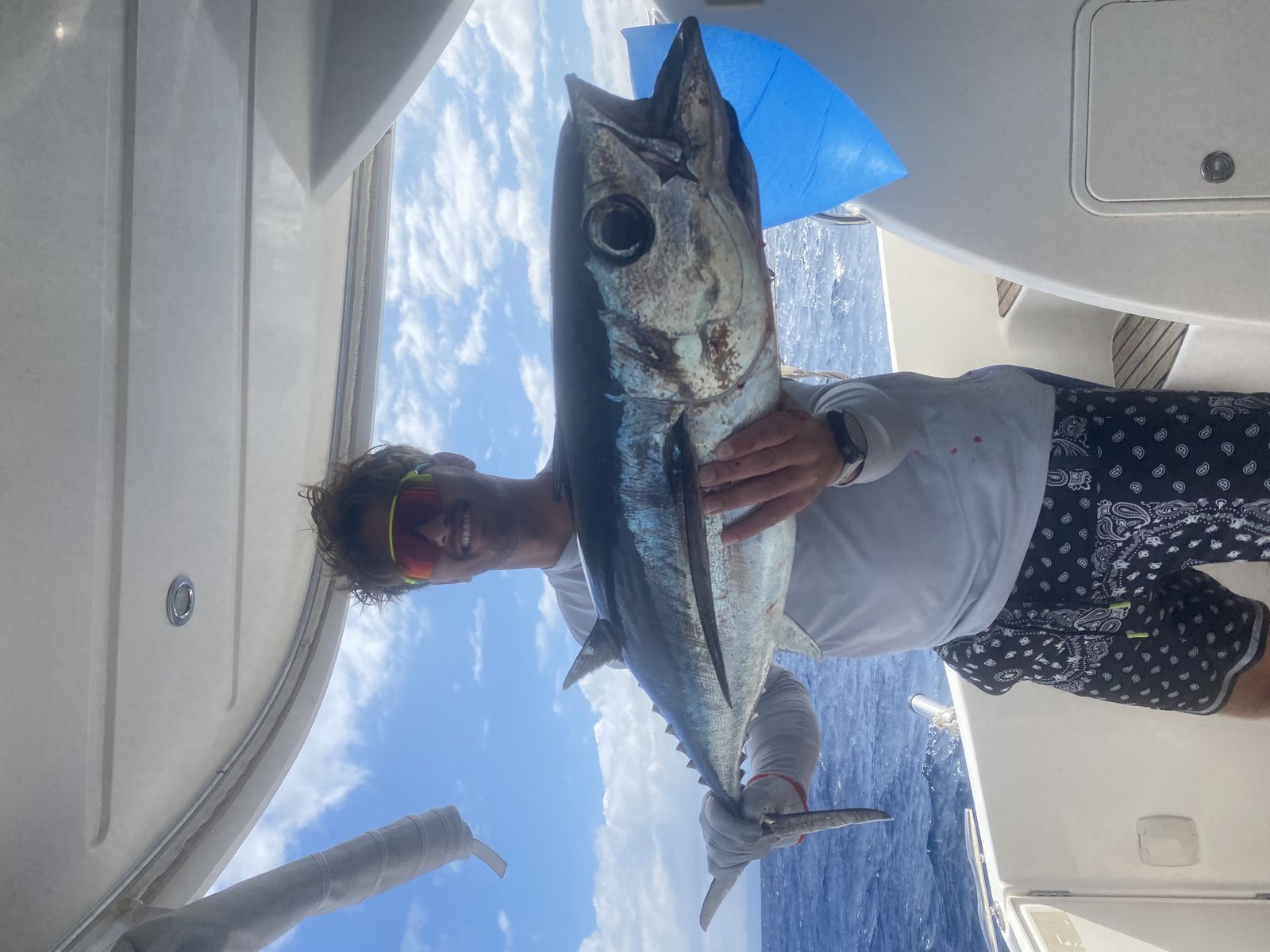 Fishing from the charter boat